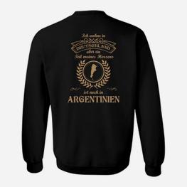 Deutschland-Argentinien Herkunfts Sweatshirt, Zwei Länder Liebe - Seseable