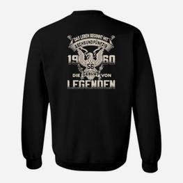 Geburtstags-Jahrgangs Sweatshirt Legenden 1956-1960, Adler-Motiv - Seseable