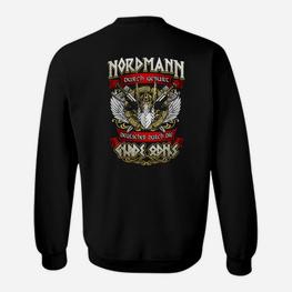 Nordmann Sweatshirt für Herren, Viking Motiv Durch Wälder - Über Berge - Seseable