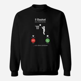 Basketball Der Italia Anruft Sweatshirt - Seseable