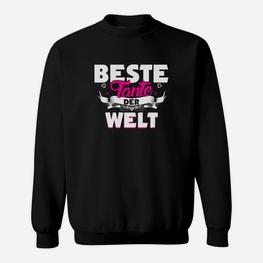 Damen Beste Tante Der Welt Als Tante Sweatshirt - Seseable