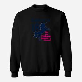 Endlich 18 Aber Mein Einhorn Sweatshirt - Seseable