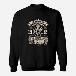 Geburt von Legenden Dezember 1982 Jahrgangs Sweatshirt, Retro Look - Seseable