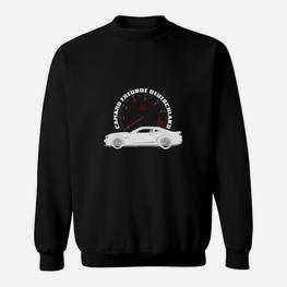 Herren Sweatshirt: Auto Tachometer Design, Motorsport Motiv Tee - Seseable