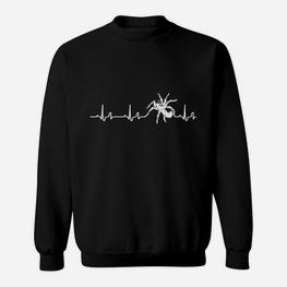 Herren Sweatshirt EKG Herzschlag Flugzeug Motiv, Piloten Bekleidung - Seseable