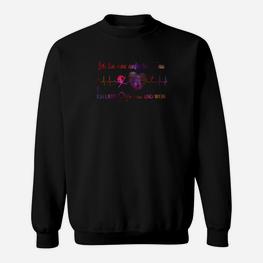 Herren Sweatshirt Schwarz mit Herzfrequenz Musiker Grafik - Seseable
