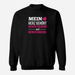 Mein Herz Gehört Meiner Familie Sweatshirt - Seseable