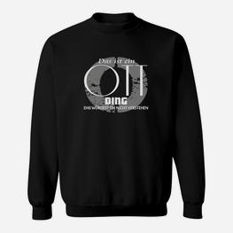 Schwarzes Sweatshirt Das ist ein Ohr - Witziger Spruch für Musikliebhaber - Seseable