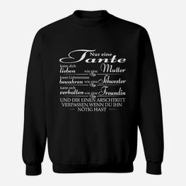 Schwarzes Sweatshirt für Tanten, Aufdruck Coole Tante - Seseable