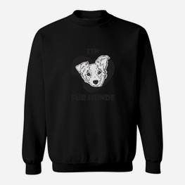 Streng Begrenzt Ein Herz Für Hunde- Sweatshirt - Seseable
