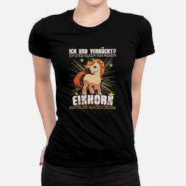 Einhorn Spruch Frauen Tshirt Ich steig gleich von meinem Einhorn - Seseable