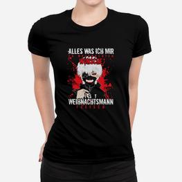 S Anime Weihnachtsmann Fleisch Frauen T-Shirt - Seseable