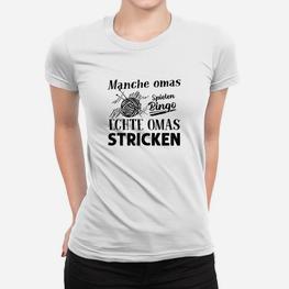 Manche Omas Spielen Bingo Knitting Frauen T-Shirt - Seseable