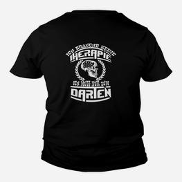Lustiges Dart-Grillen Kinder Tshirt, Ich Brauche Keine Therapie Motiv - Seseable