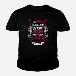 1968 Geboren Damen Kinder Tshirt, Schwarzes Tee mit Spruch für Jahrgang 1968 - Seseable
