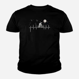 Astronomie und Musik Schwarzes Kinder Tshirt, Design für Sternenfreunde - Seseable