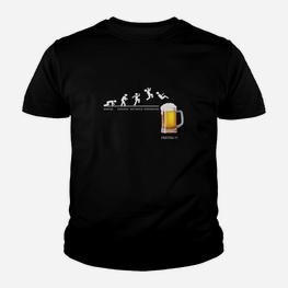 Bier-Liebhaber Evolution Kinder Tshirt, Witziges Bierglas-Design - Seseable