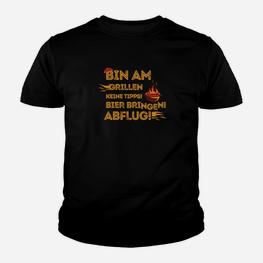 Bin Am Grillen Das Original Kinder T-Shirt - Seseable