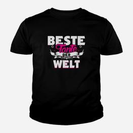Damen Beste Tante Der Welt Als Tante Kinder T-Shirt - Seseable