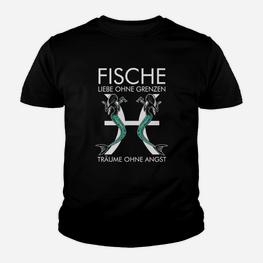 Fische Sternzeichen Kinder Tshirt – Liebe & Träume Design - Seseable