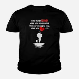 Hunde-Liebhaber Kinder Tshirt: 'Herz Leer ohne Hund' Motivshirt - Seseable