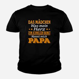 Liebeserklärung Kinder Tshirt für Väter - Mädchen Macht Papa Herz Schmelzen - Seseable