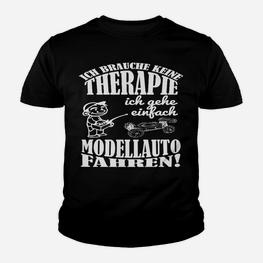 Modellauto-Fan Kinder Tshirt Therapie-Ersatz, Hobby-Tee - Schwarz - Seseable