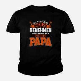 Witziges Papa Kinder Tshirt mit Spruch, Ideal für Vatertag & Geburtstage - Seseable