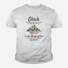 Bergliebhaber Kinder Tshirt Glück in die Berge gehen, Wanderlust Naturdesign - Seseable
