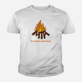 Lagerfeuer-Abenteuer Herren Kinder Tshirt Martoms Outdoor-Design - Seseable