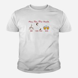 Mein Plan Für Den Täglichen Drachen-Surf- Kinder T-Shirt - Seseable