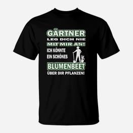 Gärtner Pflanzen Schöne Blumenbeete T-Shirt - Seseable