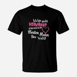 Schwarzes Damen T-Shirt Besten Mann der Welt - Lustige Sprüche - Seseable