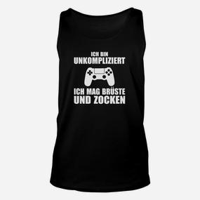 Herren Unisex TankTop, Humorvolles Gamer-Design, Zocker Geschenkidee - Seseable De