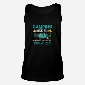 Lustiges Camping Unisex TankTop für Herren, Camping ohne Bier - Design - Seseable De