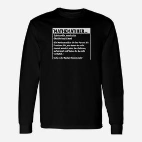 Mathematiker Definition Langarmshirts - Seseable De