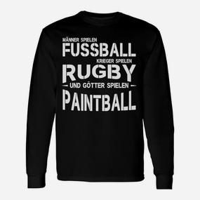 Paintball Götter Herren Langarmshirts, Krieger Rugby Fußball Design - Seseable De