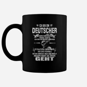 Schwarzes Tassen Ich bin ein Deutscher, Patriotischer Spruch für Herren - Seseable De