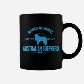 Australien Shepherd Tassen, Herr Unterschätzt Nie Mann mit Aussie - Seseable De