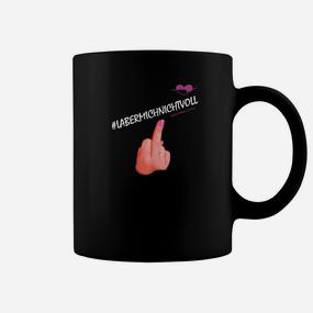 Schwarzes Tassen mit Hashtag und Finger-Emoji, Trendiges Design - Seseable De