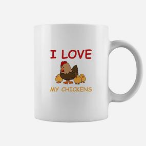 I Love My Chickens Tassen mit Cartoon-Hühnern für Geflügelliebhaber - Seseable De