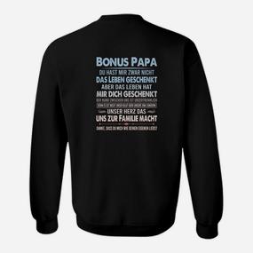 Bonus Papa Sweatshirt, Stiefvater Geschenk mit Aufschrift - Seseable De