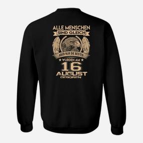 Personalisiertes Adler Geburtstags-Sweatshirt für den 16. August - Seseable De