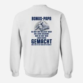 Bonus Papa Dankbarkeits-Sweatshirt mit emotionalem Text - Seseable De