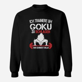 Anime-Inspiriertes Fitness Sweatshirt, Motivation Goku & Krillin - Seseable De
