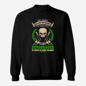 Berufsorgolles Sweatshirt für Betonbauer, Stolzer Bauarbeiter-Skull Design - Seseable De