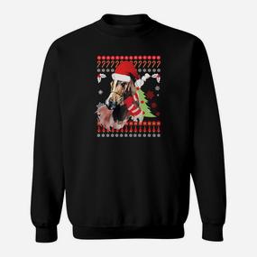 Festliches Bulldogge Sweatshirt mit Weihnachts-Ugly-Sweater Design - Seseable De