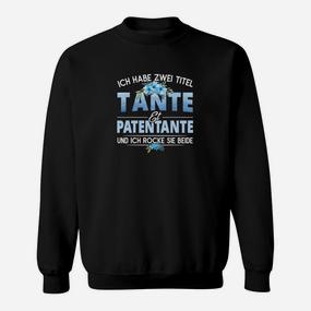 Ich Habe Zwei Titel Tante Et Patentante Sweatshirt - Seseable De