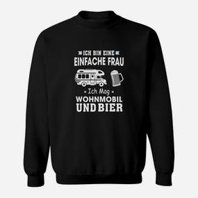 Lustiges Damen Sweatshirt Einfache Frau - Wohnmobil & Bier - Seseable De