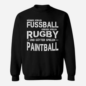 Paintball Götter Herren Sweatshirt, Krieger Rugby Fußball Design - Seseable De